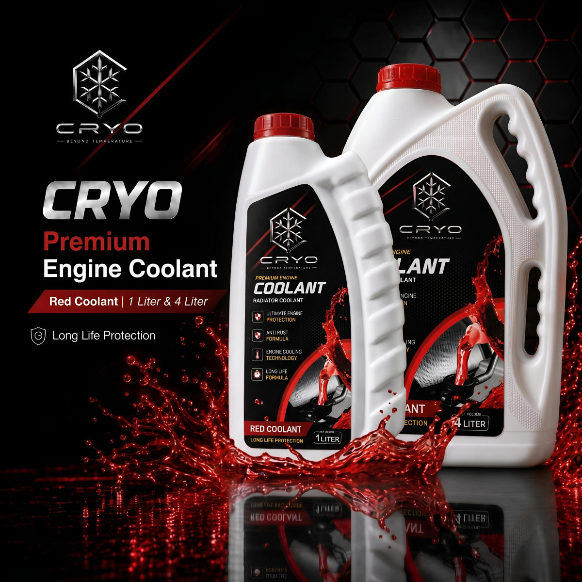 CRYO Red Radiator Coolant 4L